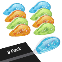 Scrapbook Tape 9 Pack Glue Tape Roller 0.31In×26Ft Double Sided Tape Roller Adhesive Glue Tape Runne