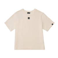 【The North Face 官方旗艦】北面UE女款米白色純棉舒適透氣短袖T恤｜8BUHQLI