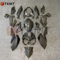 Sesuai untuk Kawasaki Z400 set lengkap fairing cat serat karbon/penutup tangki bahan api/fender/peng