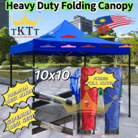 TKTT 10x10 Feet PREMIUM / SUPERIOR Quality Foldable Canopy Tent Gazebo Folding Portable Tent Kanopi