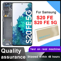 6.5'' Super AMOLED For Samsung S20 FE G780 Display S20 FE 5G G781 LCD S20 Lite Touch Screen Digitizer Assembly Replacement Parts