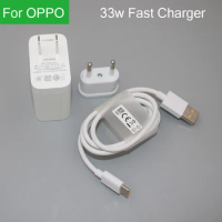 Original For OPPO Find N X X2 Pro Reno7SE 6 5 Charger 33W SuperVooc/Dart Fast Charge Wall Adapter For A96 Ace2 R17 K9 A52 Realme