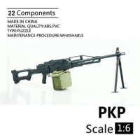 1/6 PKP Machine Gun 4D Plastic Assemble Gun Model For 12" Soldier Weapon Action Figure Toy