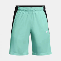 【UNDER ARMOUR】短褲 男款 運動褲 BASELINE 藍綠 1370220-361