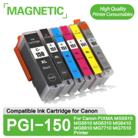 New Free Shipping PGI-150 CLI-151 Ink Cartridges For Canon PIXMA MG5510 MG5610 MG6310 MG6410 MG6610 MG7710 MG7510 Printer
