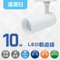 【H.Bear暉熊】10W 10瓦 LED軌道燈 超薄 輕薄 滑軌燈 吊燈 商業空間燈具 COB光源(溫潤白 尊爵黑)