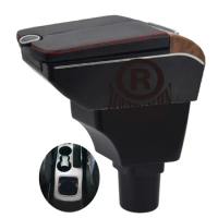 For Ford Aspire Armrest Box Center Console Storage Arm Elbow Rest with Phone Charging USB Cup Holder