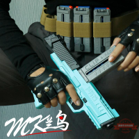 麥基蘭鳥MK3軟彈槍男孩軟彈發射器玩具槍兒童槍玩具仿真手動藍鳥