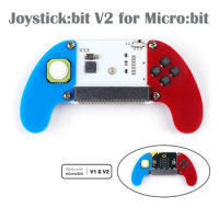 ELECFREAKS Micro:bit Electronic Joystick:bit V2 with Acrylic Case for BBC Microbit Board Remote Control Game Extending