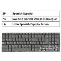 Laptop Keyboard For Lenovo Ideapad S340-15IWL S340-15API S340-15IML S340-15IIL LA Spanish Swedish Finnish Danish Norwegian