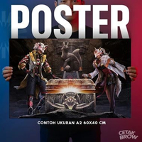 Poster Free Fire Game Bisa Custom Gambar Sendiri Hiasan Dinding Kamar Cowo Gaming Gamer Mobile Gamba