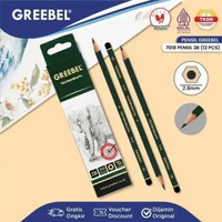 GREEBEL Pensil 2B Technograph 7018 / Pensil 2B Greebel / Pensil menulis / Pensil Menggambar