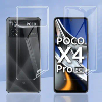 3/4PCS Clear Hydrogel Film for POCO X4 Pro 5G Screen Protector for POCO M4 Pro 5G X3 NFC Protective Film