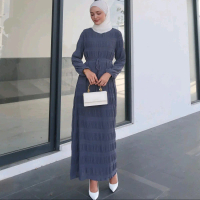 Astana Dress in Livid (Blue Grey)