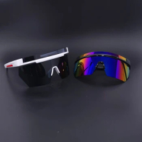 Big Lenses UV400 Cycling Sunglasses Men Women 2024 Sport Running Fishing Goggles Outdoor Bicycle Eyewear MTB Road Bike Glasses