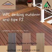 WPC DECKING OUTDOR ARNI MOTIF KAYU TIPE FJ
