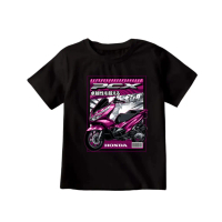 Baju Kaos Distro Anak Laki Laki Karakter Motor Honda PCX Ungu Modif - LTF COLLECTION