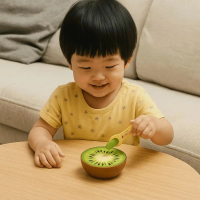 【Xrystal】 Food Feeding Fruit Pudding Set Feeding Toy Role Play Simulation Watermelon Pudding Toy