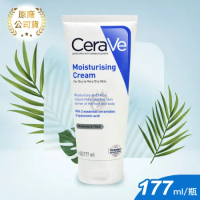 CeraVe 適樂膚 保濕修護系列 長效潤澤修護霜 177ml X1入(保濕乳霜.神經醯胺.臉部身體適用)