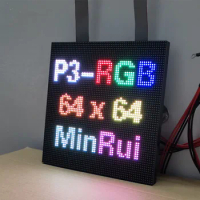 P3 Full Color LED Display Screen Panels 64x64 192x192mm,1/32Scan SMD 3 In 1 RGB LED Module,Indoor Video Wall LED TV