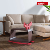 【有情門】STRAUSS 大搖滾麋鹿造型實木矮凳(製作期2-3週/實木/MIT/小椅子/穿鞋椅/休閒椅/遊戲椅)