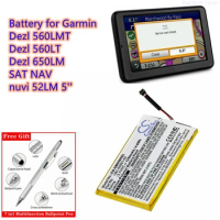 GPS Navigator Battery 3.7V/1250mAh 361-00051-02 for Garmin Dezl 560LMT, 560LT, 650LM, SAT NAV, Nuvi 52LM 5''