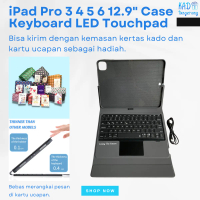 Case for iPad Pro 3rd 4th 5th 6th Generation 12.9 inch M1 M2 Keyboard Touchpad LED Backlit Wireless 