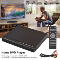 DVD-225 Home DVD Player DVD CD MP3 CD-R/W Disc Player Digital Multimedia Player AV Output with Remote Control 720p DVD Player