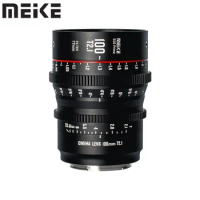 Meike 100mm T2.1 S35 Manual Focus Wide Angle Prime Cinema Lens for Canon EF Mount /for PL Mount and Cine Camcorder EOS C100 II