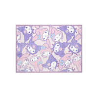 【Marushin 丸真】Sanrio 三麗鷗 法蘭絨毛毯 多功能毛毯 70x100cm 酷洛米和美樂蒂 臉