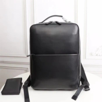Mb Genuine Leather Men's Backpack Leather Bag Business Computer Bag for 15 Inch Backpack Casual Fashion Style 15.6 Laptop