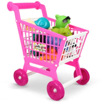 Trolley For Children Kids Shopping Cart Trolley Play Pretend Grocery Cart Supermarket Pretend Play Shopping Cart Pretend