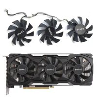 3 FAN New 4PIN 75MM RTX2060 GTX1660 GPU fan suitable for Zotac GTX1660 1660TI RTX 2060 SUPER-8GD6 Thunder version OC HA