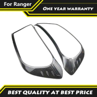 Carbon Fiber Color Ranger Decorative Headlight Cover Lamp Hoods For Ford Ranger Raptor T6 T7 T8 4X4 accessories 2015-2021