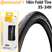 Continental Folding Bicycle Tire 16 Inch Compact Urban 16x1.35 Foldable Tyre PureGrip Compound 35-349 Fold Bike Tire BMX