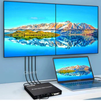 4K@30hz 2x2 DVI HDMI Video Wall Controller Multi-screen Splicing Box 1080P@60hz 1x2 1x3 1x4 4x1 1 To 2 3 4 TV Splicer Processor
