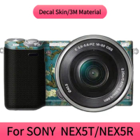 For SONY NEX5T/NEX5R decal Skin vinyl wrap film camera protection Carbon fiber sticker with leather scrub 3M full pack