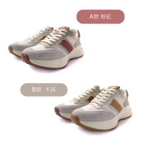 【DK 高博士】復古潮流 拼接材質 休閒氣墊鞋  63-3045 共2款
