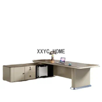 Office Furniture Boss Desk Boss Executive Desk Special Shaped Table Office Table and Chair Combination