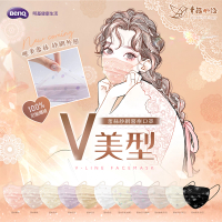 明基健康生活 幸福物語 V美型蕾絲紗網醫療口罩7入/盒(台灣專利版型 多款任選)