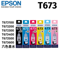 EPSON T673原廠墨水組合包 (1黑5彩)