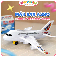 Máy Bay Đồ Chơi A380 Có Đèn Và Nhạc – Mô Hình Máy Bay Mini Cho Bé