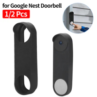 Silicone Case Cover for Google Nest Doorbell Weather and UV Resistant Doorbell Cover Anti-Scratch Dustproof Camera Doorbell Case
