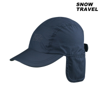 【SNOW TRAVEL】防風小格布雙層遮耳帽 AR-50 / 深藍
