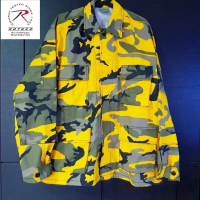 ❁🔥🧥🔥Original ROTHCO Color Stinger Yellow Camo BDU Jacket (Large Regular) อก 41\(P) - 45\"(P) Conditi