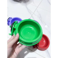 TEMPAT MAKAN KUCING ANJING GANTUNG KECIL KANDANG Green