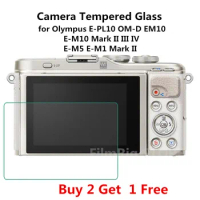 Camera Screen Tempered Glass Protector Film fr Olympus E-PL10 EPL10 OMD OM-D EM10 E-M10 Mark II III IV EM1 EM5 E-M5 E-M1 Mark II