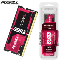 PUSKILL FUSE Notebook RAM DDR5 32GB 16GB 8GB 1.1V 4800MHz 5200MHz 5600MHz 262-PIN Laptop SODIMM Memory Memoria