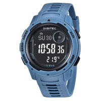 Digitec 8100T OUTDOOR ALTIMETER BAROMETER KOMPAS JAM TANGAN PRIA RUBBER LUAR RUANGAN BIRU