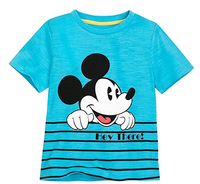 Disney 米奇米妮 童裝 T恤 XS/S/M  短袖 短T 圓領上衣 D4562D 迪士尼(現貨)▶指定Outlet商品5折起☆現貨【送禮首選★APP下單點數4倍送】